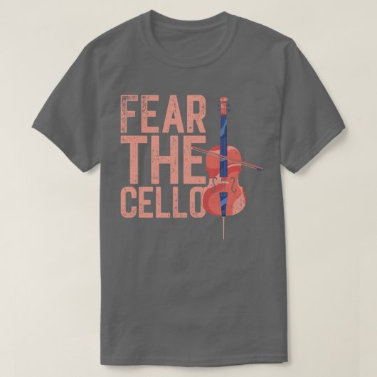 レトロチェリスト恐怖ザチェロ Tシャツ (デザイン正面)
