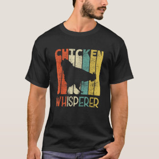 レトロチキンウィスパーおもしろいラー農家チキンTシ Tシャツ