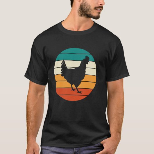 レトロチキングラフィック Tシャツ (正面)