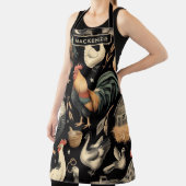 レトロチキンファームパターン エプロン (インサイチュ)