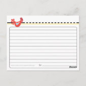 レトロチキンレシピカード ポストカード (裏面)