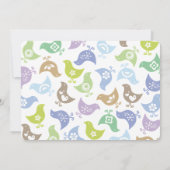 レトロチクズボーイベビーシャワーパーティの招待状 招待状 (裏面)