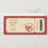 レトロチケット卒業党 招待状 (裏面)