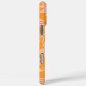 レトロチックオレンジフローラルパタンお洒落春 Case-Mate iPhoneケース (裏面 / 右)