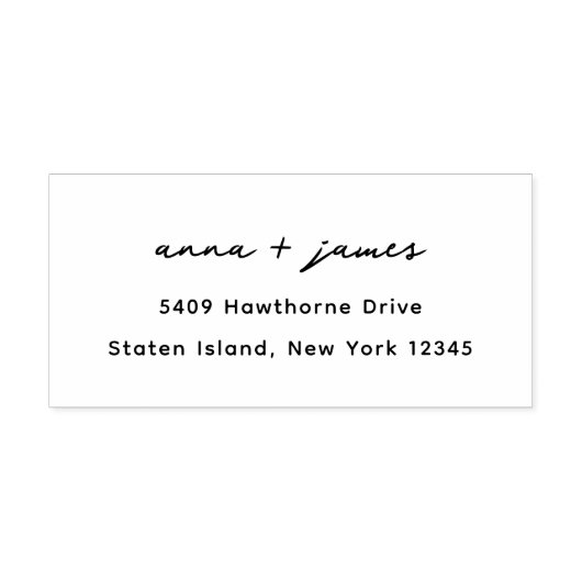 レトロチックミニマル差出人住所 ラバースタンプ (インプリント)