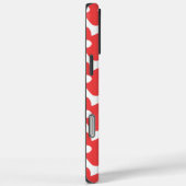 レトロチックレッドフローラルパターンお洒落春 Case-Mate iPhoneケース (裏面 / 右)