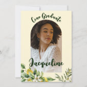 レトロチャオイタリアン卒業生2024ピンクアーチ写真 招待状 (正面)