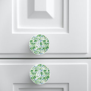 レトロチャールストンサマーパターン モノグラム セラミックノブ