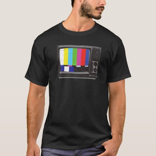 レトロチューブテレビ Tシャツ (正面)