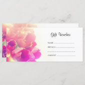 レトロチューリップラックカード/ギフト券 (正面/裏面)