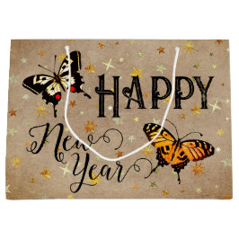 レトロチョイエレガントスタータウペキュートヴィンテージ ラージペーパーバッグ