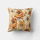 レトロチョウ – チョウのシームレスなパターン クッション (裏面)