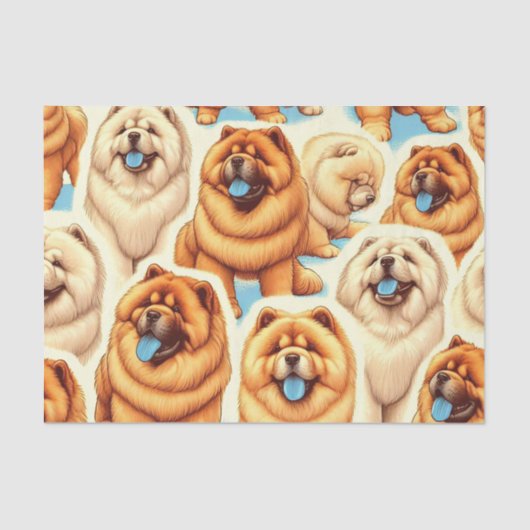 レトロチョウ – チョウのシームレスなパターン 薄葉紙 (正面)