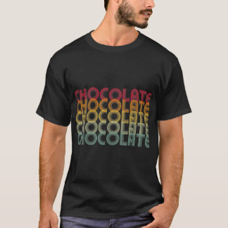 レトロチョコレートレインボーカラーTシャツ Tシャツ