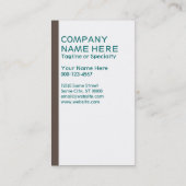 レトロチョーテストライプィング 名刺 (裏面)