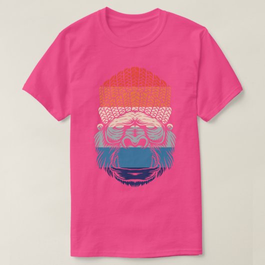 レトロチルゴリラ Tシャツ (デザイン正面)