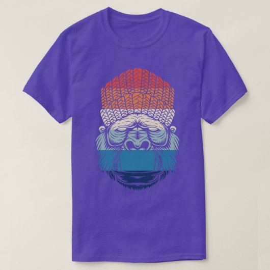 レトロチルゴリラ Tシャツ (デザイン正面)