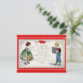 レトロチルドレンズバレンタインレッド シーズンポストカード (スタンド正面)