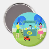 レトロチルドレンズレモネードスタンドマグネット マグネット (正面/裏面)
