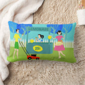 レトロチルドレンズレモネードスタンドランバーピロー ランバークッション (ブランケット)