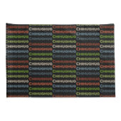 レトロチワワタイポグラフィ数々の – カラードッグ恋人 枕カバー (裏面-右)