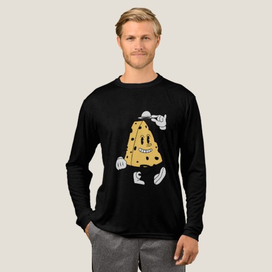 レトロチーズの帽子 トライブレンドTシャツ (正面全体)