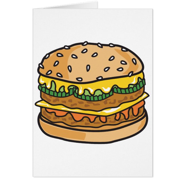 レトロチーズハンバーガー (正面)