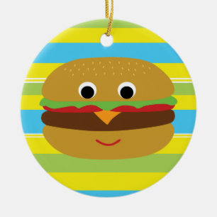 レトロチーズバーガー セラミックオーナメント