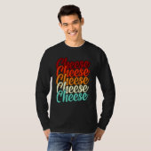 レトロチーズフード食のイーターグラフィック Tシャツ (正面フル)