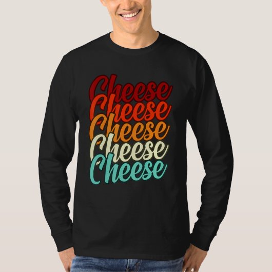 レトロチーズフード食のイーターグラフィック Tシャツ (正面)