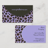 レトロチータースキンパターンプロファイルカード 名刺 (正面/裏面)