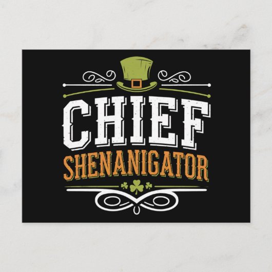 レトロチーフシェナニゲーターラッキーレプレシャンハット ポストカード (正面)