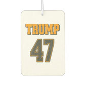 レトロチームトランプ47ヴィンテージ カーエアーフレッシュナー (正面)