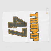 レトロチームトランプ47ヴィンテージ ゴルフタオル (横)