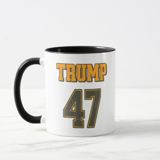 レトロチームトランプ47ヴィンテージ マグカップ (左)