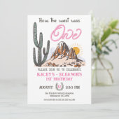 レトロツインの女の子どのように西は1歳の誕生日だった 招待状 (スタンド正面)