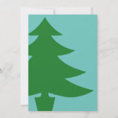 レトロツリートリミングホリデーパーティ招待状 招待状 (裏面)