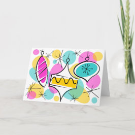 レトロツリーバウブルズインサイド文字カード シーズンカード