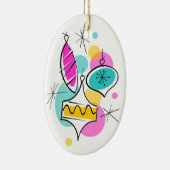 レトロツリーバウブルズグループオーナメント楕円 セラミックオーナメント (右)