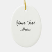 レトロツリーバウブルズグループ文字オーナメント楕円 セラミックオーナメント (裏面)