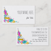 レトロツリーバウブルズコーナー名刺 名刺 (正面/裏面)