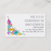 レトロツリーバウブルズコーナー名刺 名刺 (裏面)