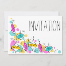 レトロツリーバウブルズコーナー招待