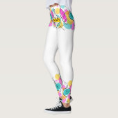 レトロツリーバウブルラインレギンス レギンス (左)