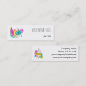 レトロツリーボードブルズグループサイド文字スキニー スキニー名刺 (正面/裏面)