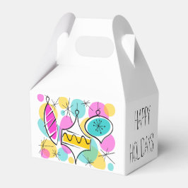 レトロツリーボードブルズハッピーホリデーズゲーブル フェイバーボックス