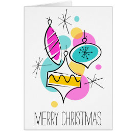 レトロツリーボーブルズグループクリスマス垂直