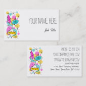 レトロツリーボーブルズサイド名刺 名刺 (正面/裏面)