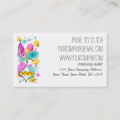 レトロツリーボーブルズサイド名刺 名刺 (裏面)