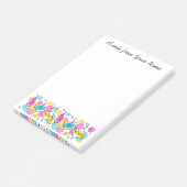 レトロツリーボーブルライン文字垂直 ポストイット (アングル)